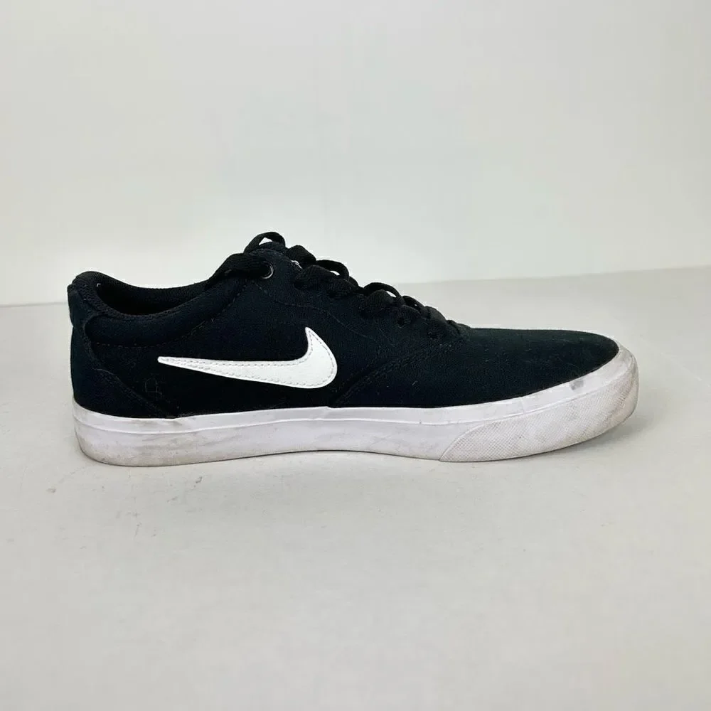 Nike SB Charge canvas skateboarding shoe sneaker CD6279-002 Size 7.5 black white